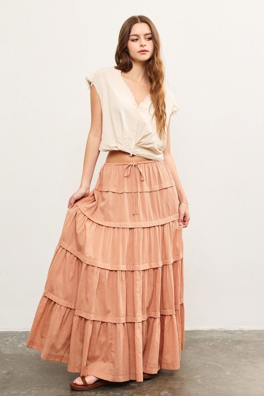 Coral Maxi Skirt