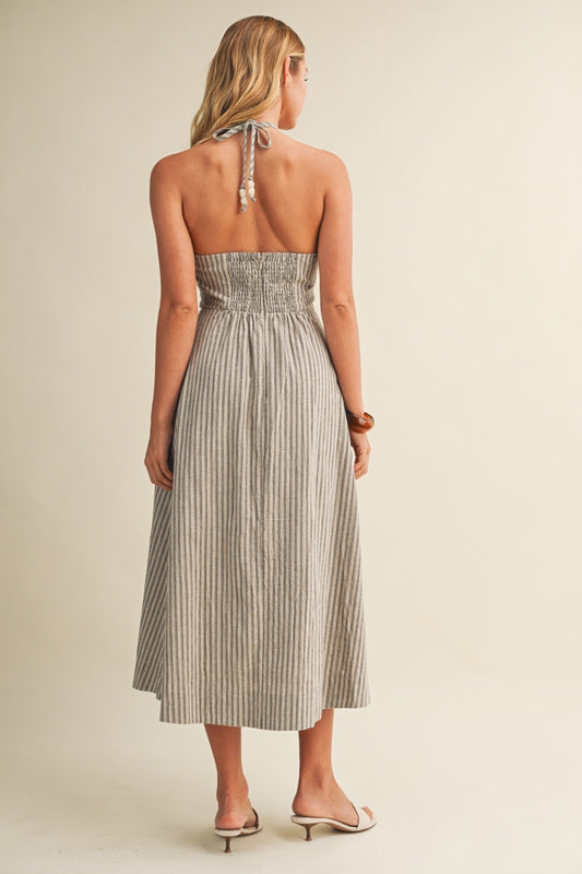 Coastal Charm Halter Maxi
