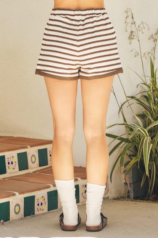 Mocha Striped Short