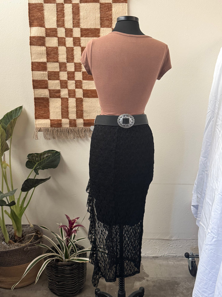 Lace Ruffle Skirt