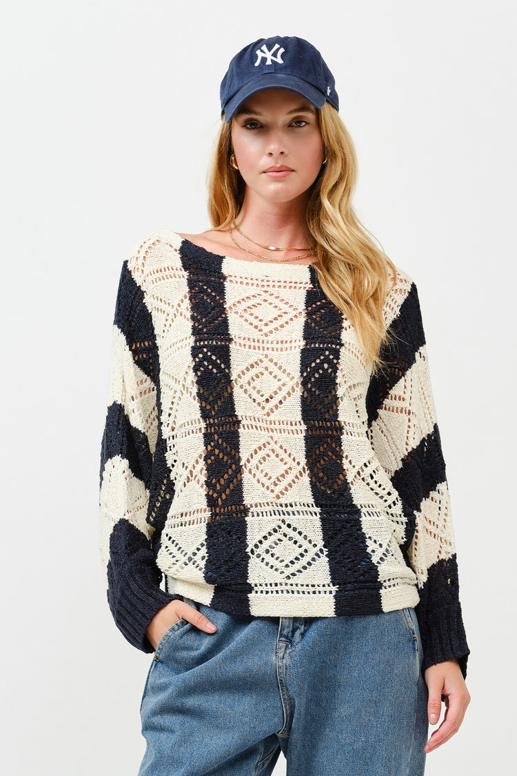 Graphite Stripe Knit