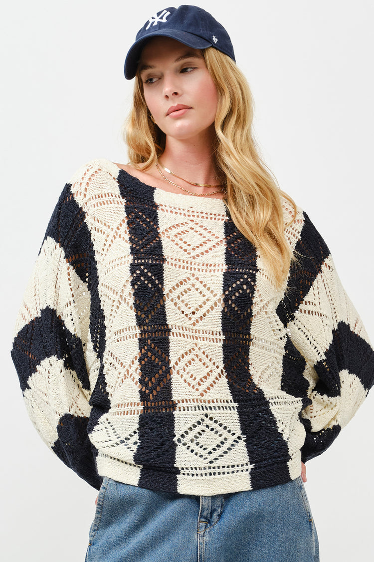 Graphite Stripe Knit
