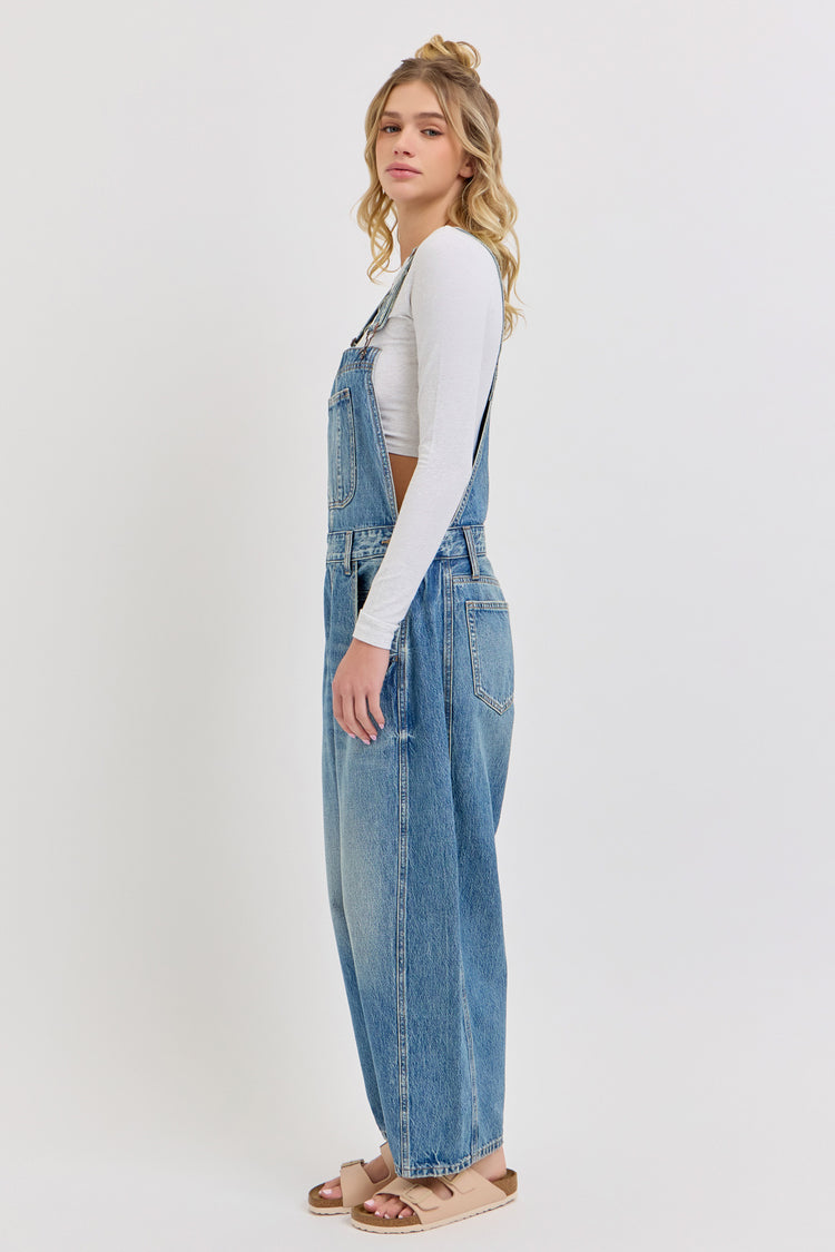 Baggy Wide-Leg Overalls