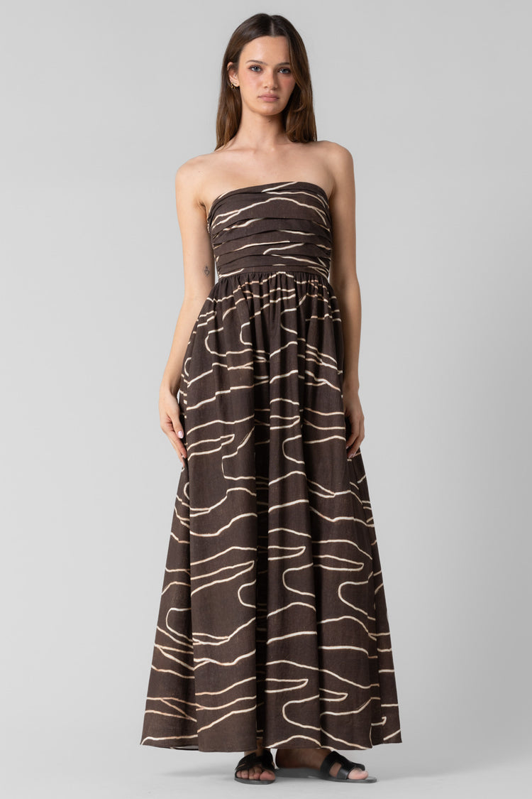 Linen Abstract Dress