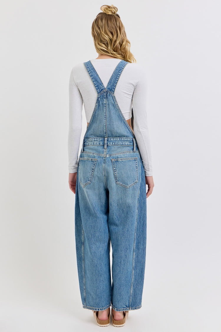 Baggy Wide-Leg Overalls