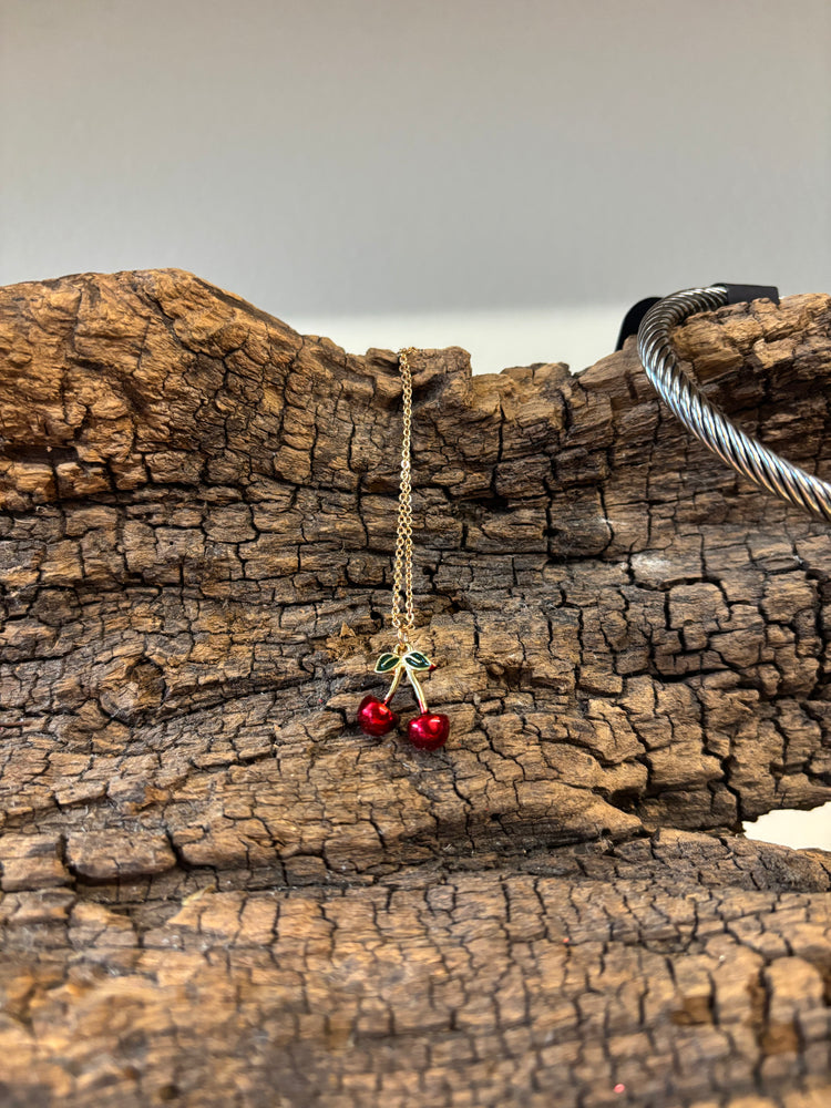 Sweet Cherry Pendant Necklace