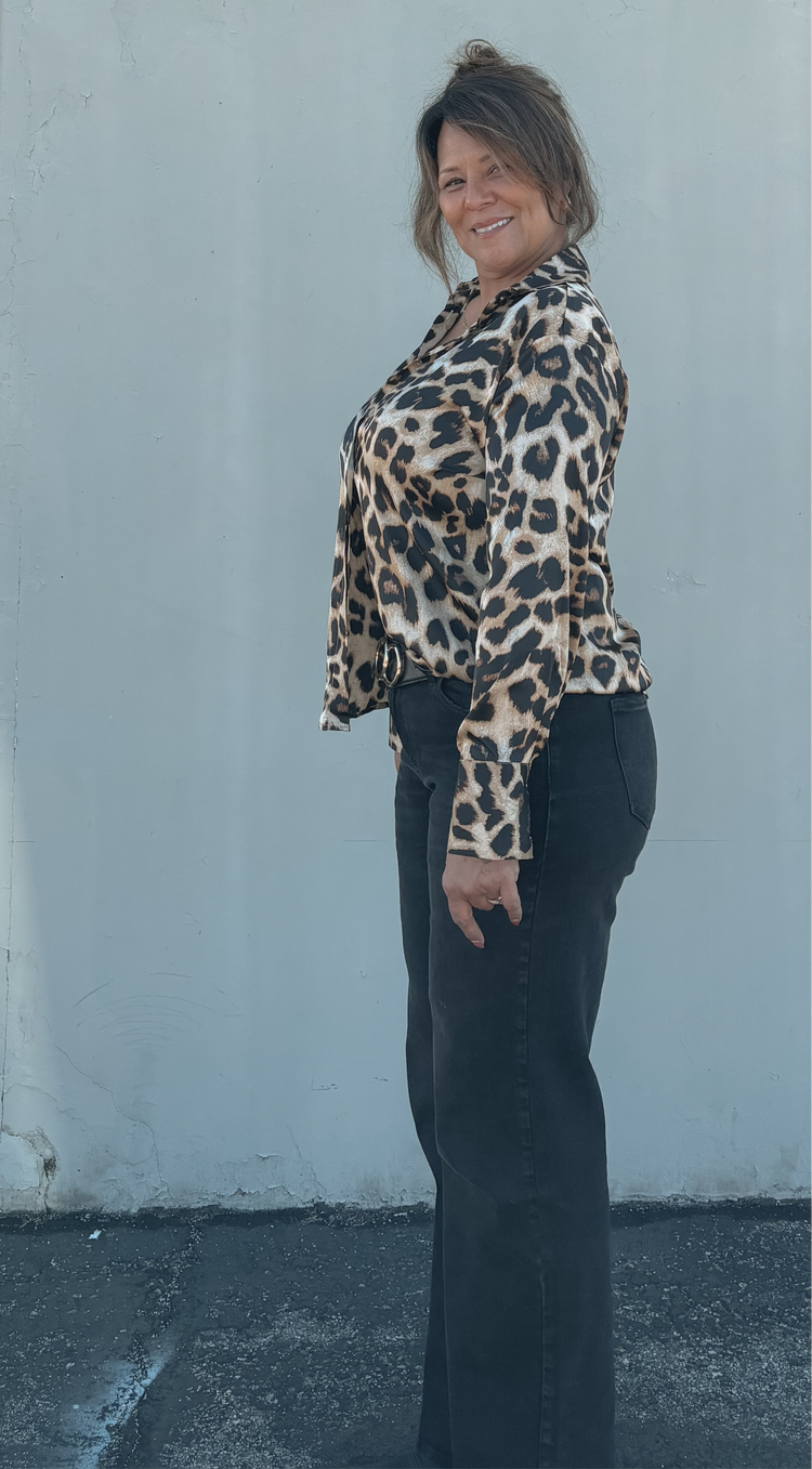 Cheetah Button-Up