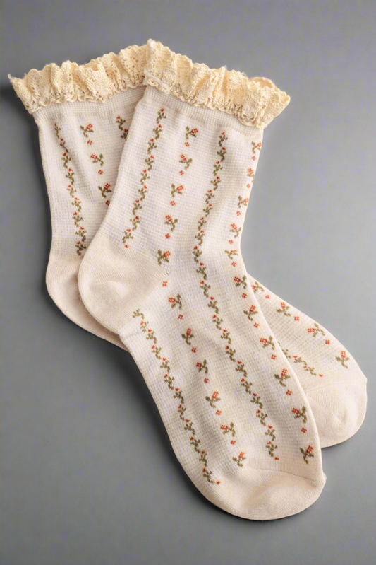 Cozy Edge Trim Socks