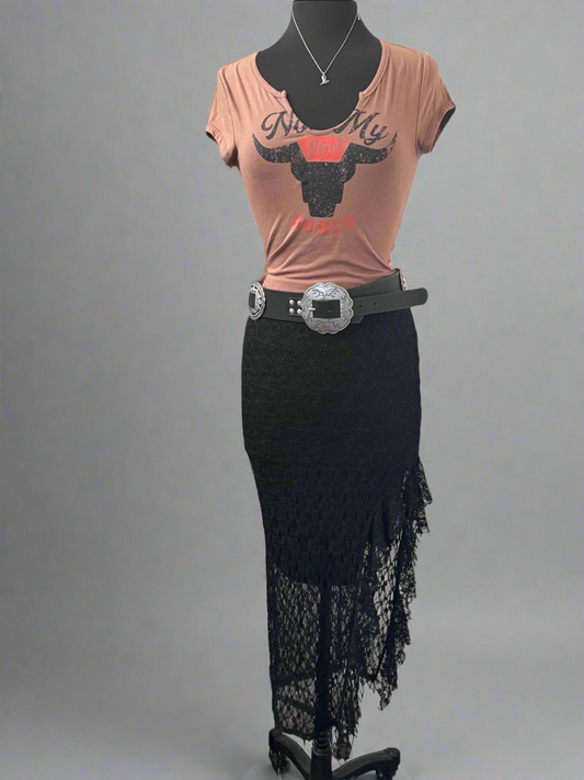 Lace Ruffle Skirt