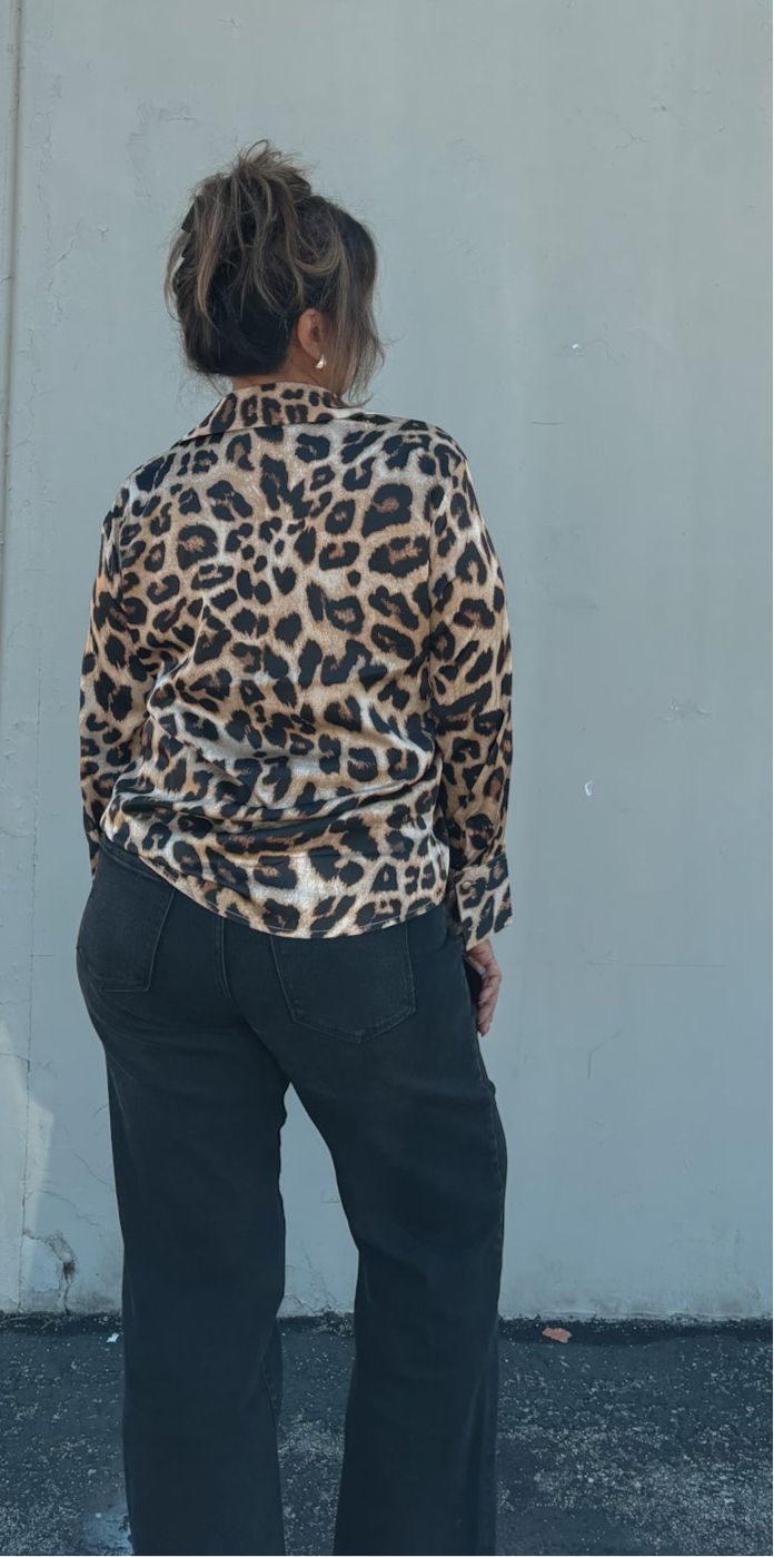 Cheetah Button-Up