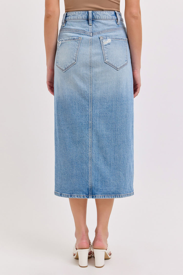 Denim Midi Skirt
