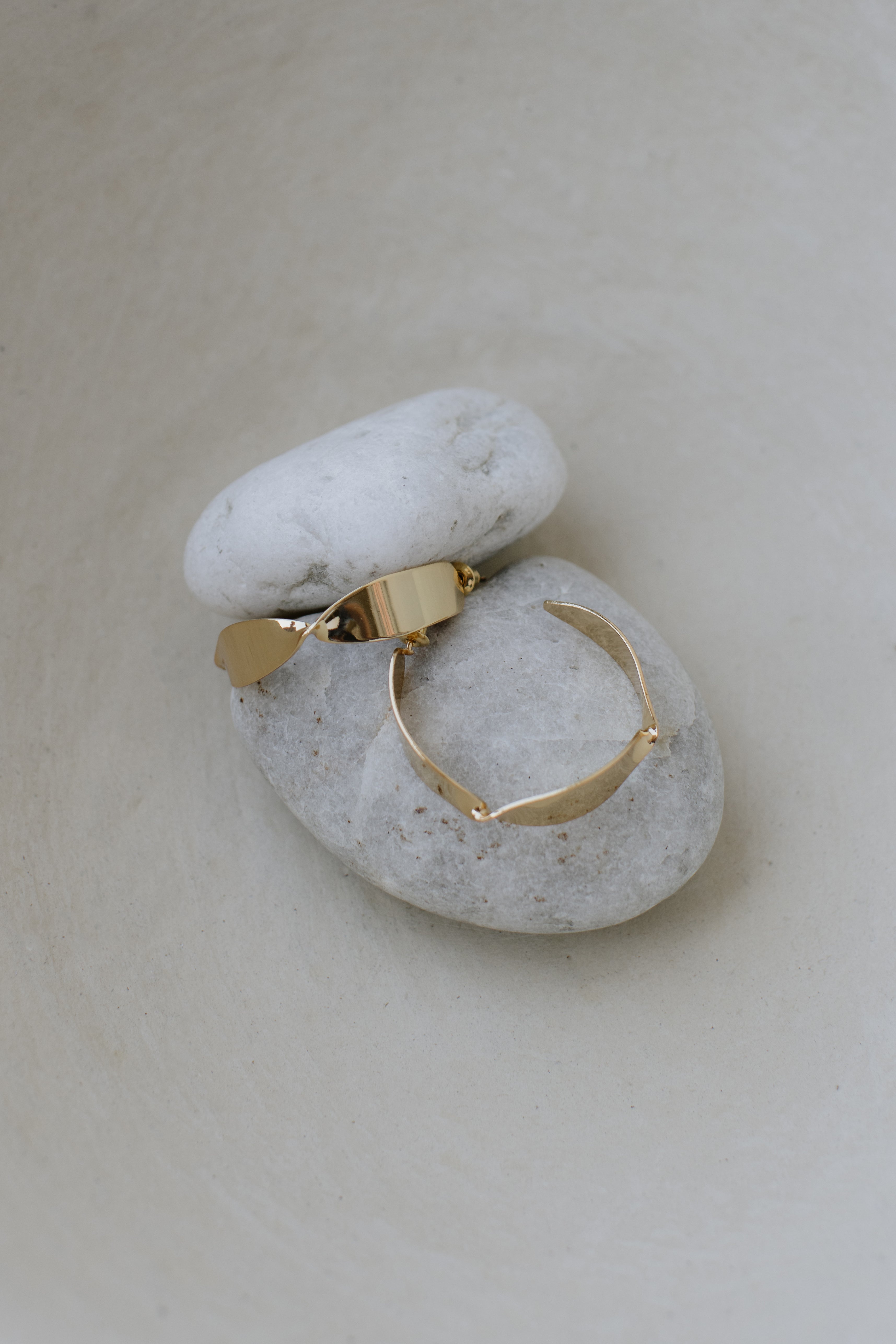 Modern Twist Hoop Earrings