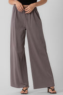 Grey lounge pants with drawstring