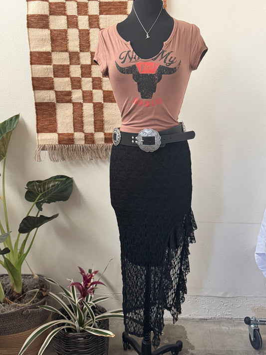 Lace Ruffle Skirt