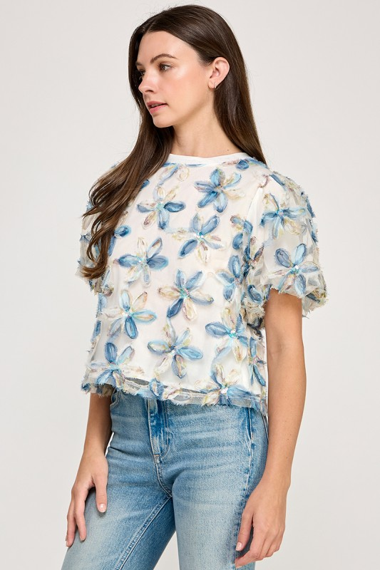 Frosted Flower Blouse