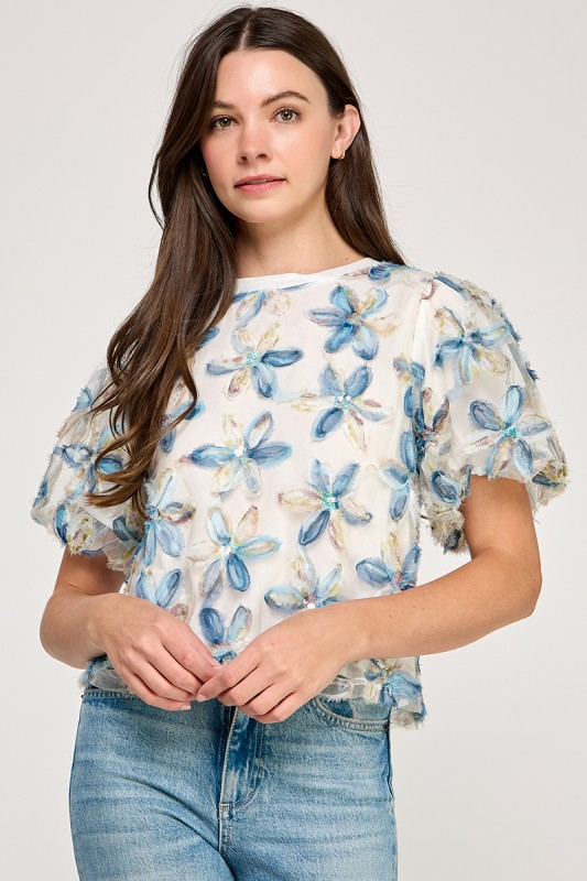 Frosted Flower Blouse