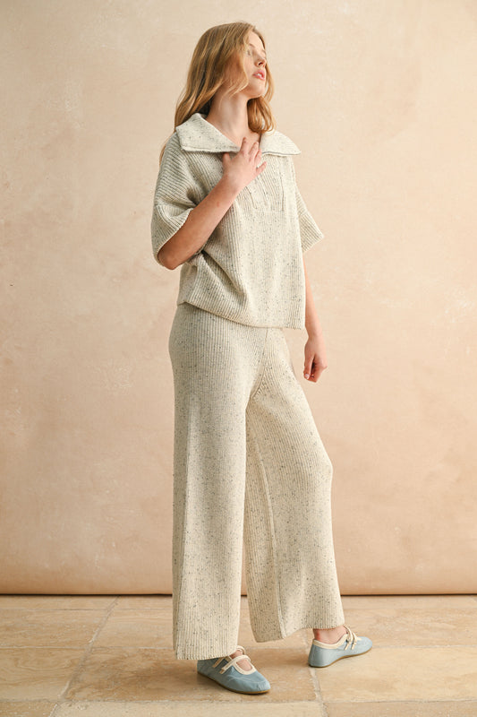 Salt & Pepper Knit Top