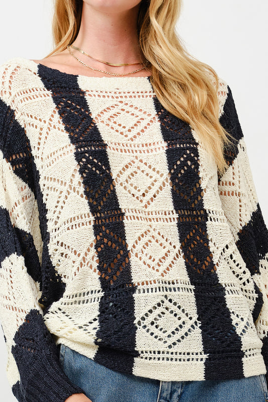 Graphite Stripe Knit