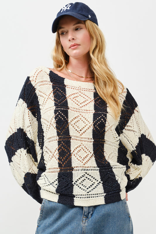 Graphite Stripe Knit