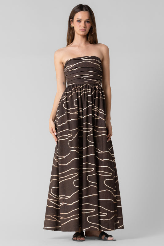Linen Abstract Dress