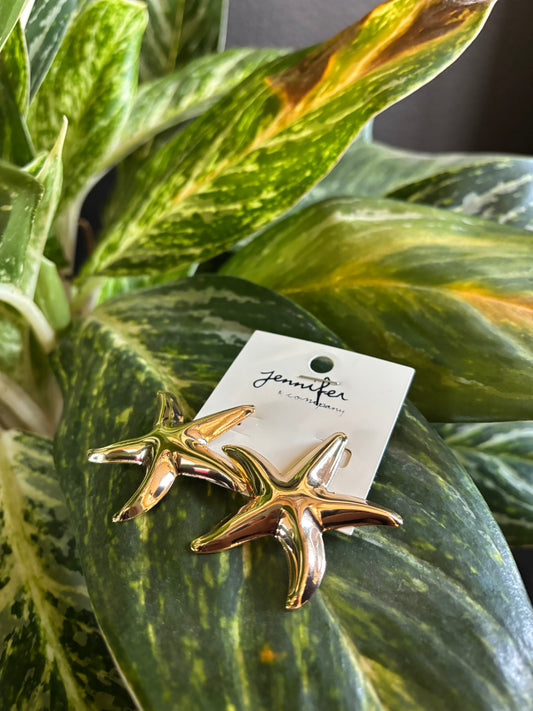 Starfish Statement Earrings