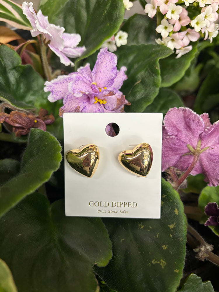 Chunky Heart Earrings