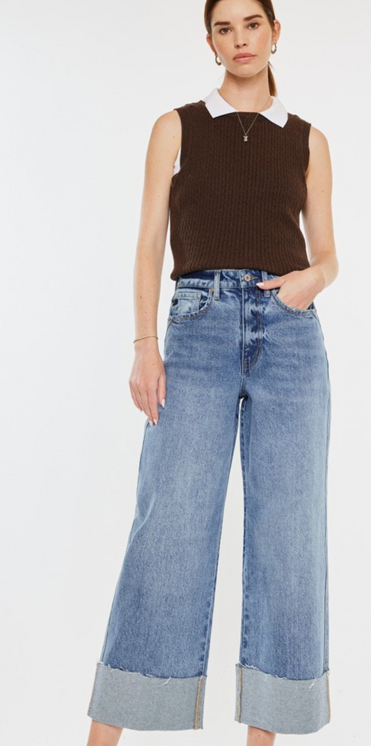 Barrel Cuffed Jeans