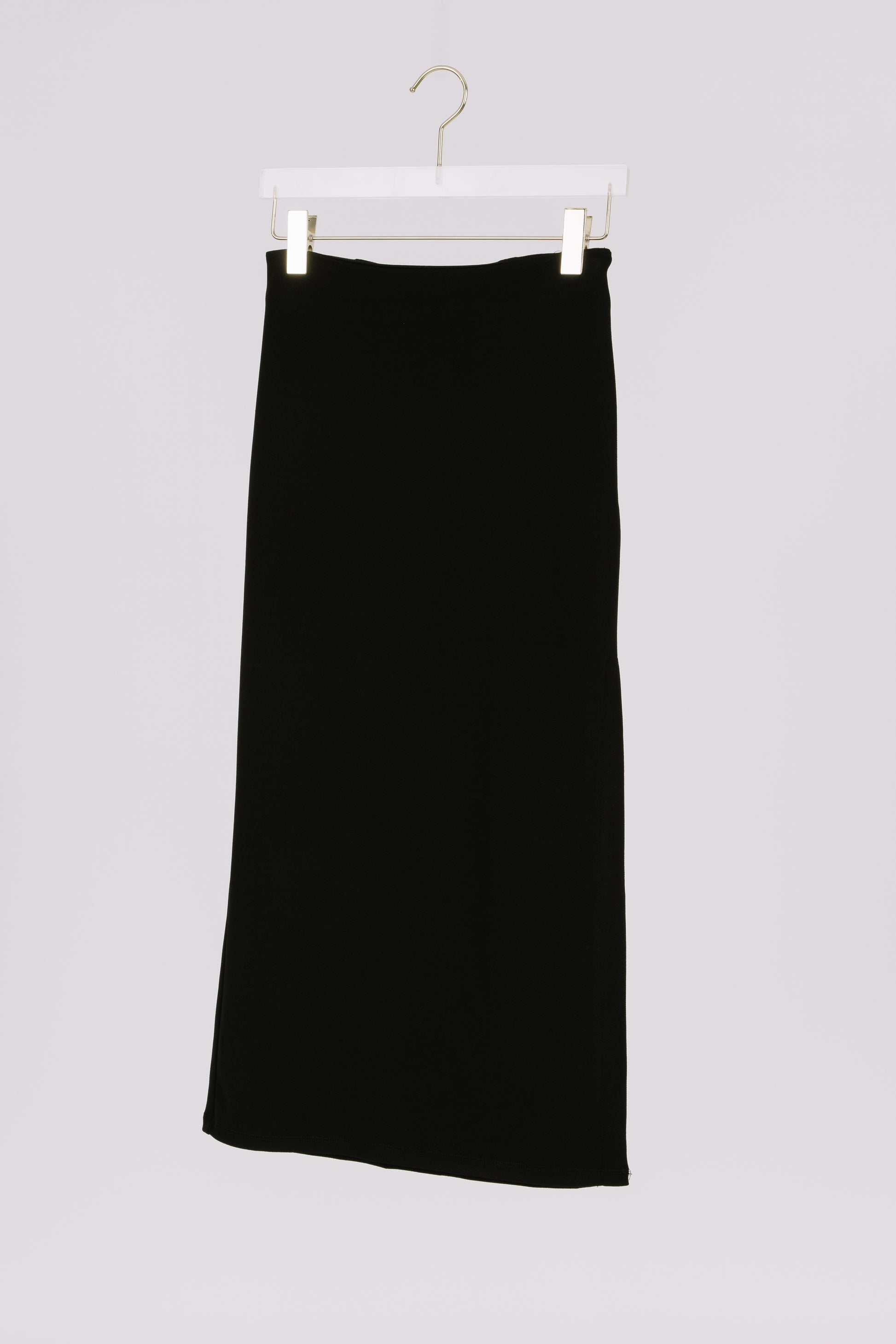 Simple long black skirt