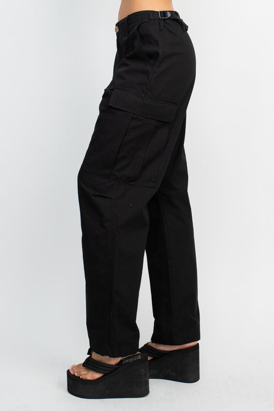 Viral black cargo pants 