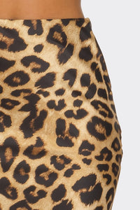 details of cheetah skirt