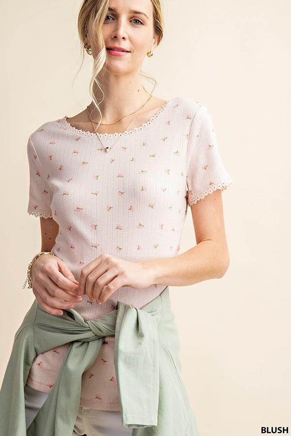 
                
                    Load image into Gallery viewer, Flora Blush Tee
                
            
