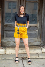 Millie Mustard Shorts
