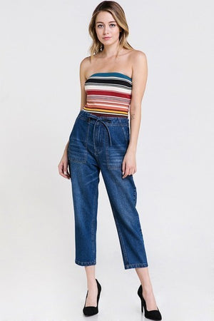 
                
                    Load image into Gallery viewer, Jamie Stripe Tube Top
                
            